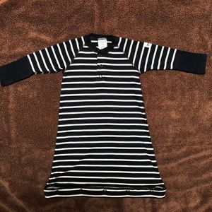 polarn o pyret sailor stripe nightgown 0-2months